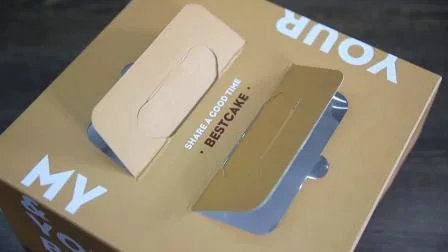 도매 주문 로고 인쇄 베이킹 케이크 상자 포장 크래프트 종이 케이크 상자 포장